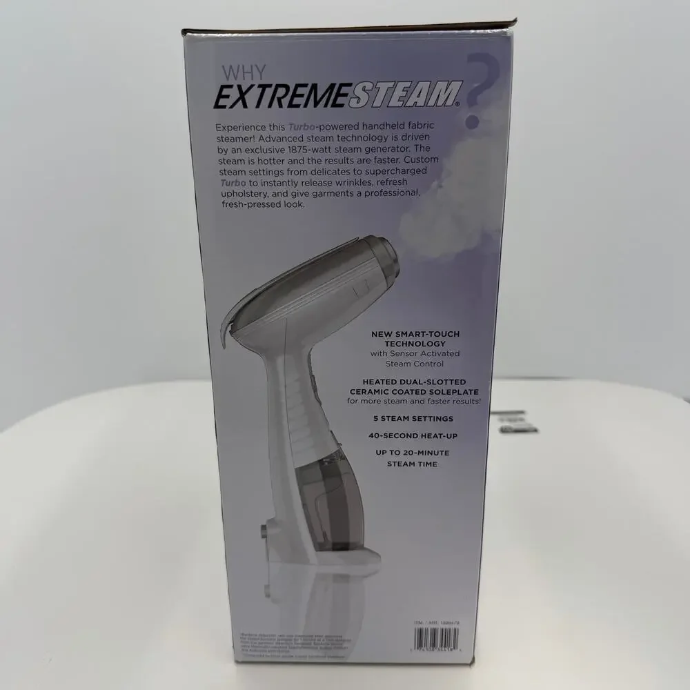 Conair Turbo Extreme Handheld Fabric Clothing Steamer Smart Touch Technology - Picture 2 of 5